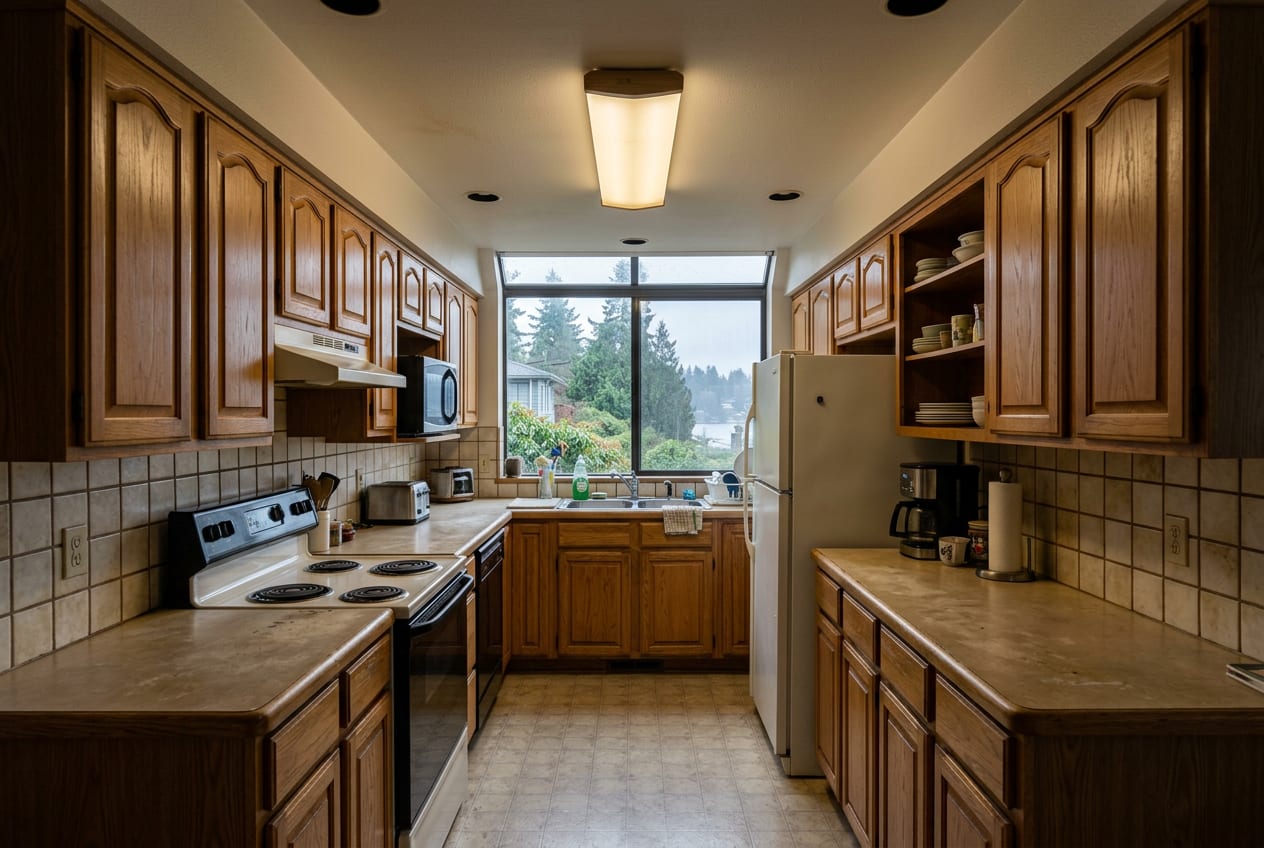 Arias Kitchen Remodeling Company, kitchen remodeling in Seattle, before the renovation